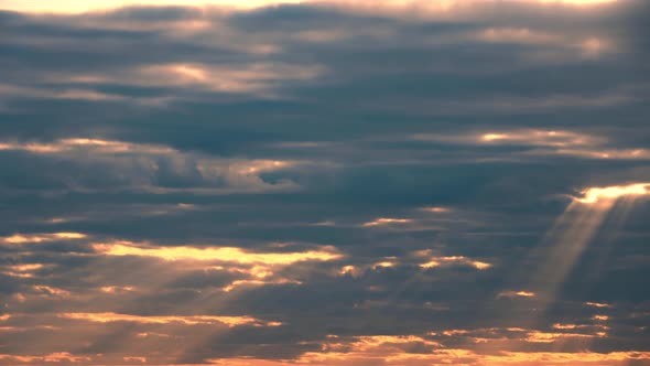 Sunset Cloudy Sky With Fluffy Clouds Sunset Sky Natural Background By Grigory Bruev