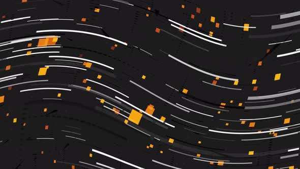 Abstract background with animation moving of lines
