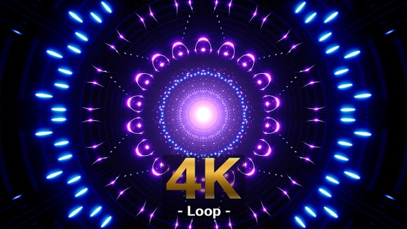 Neon Geometric VJ Light Tunnel alt