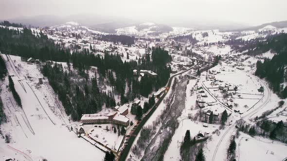 Ski Resort in the Mountains