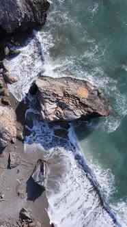 Sea Near the Coast  Closeup Aerial View of the Coastal Seascape alt