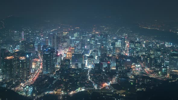 The Heart of Seoul at Night