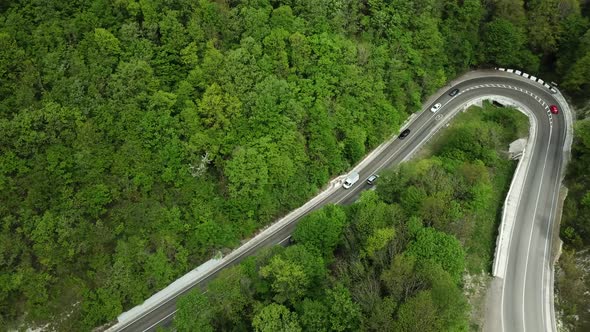 Mountain Winding Zig Zag Road alt