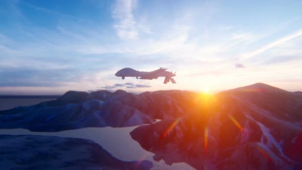 Army Drone at Sunrise alt