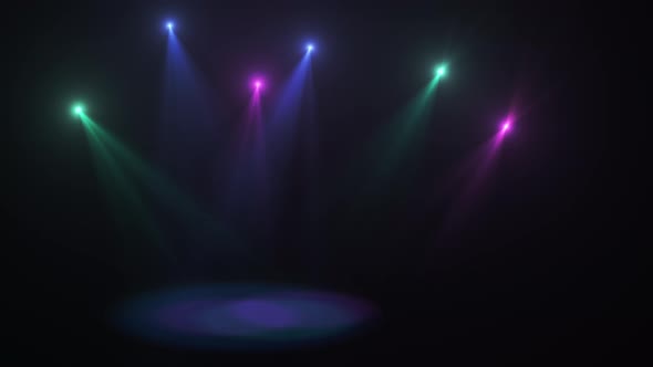 Looping Background of Disco Lights Flashing alt