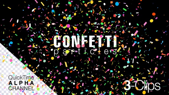 Celebration Colorful Confetti 4K