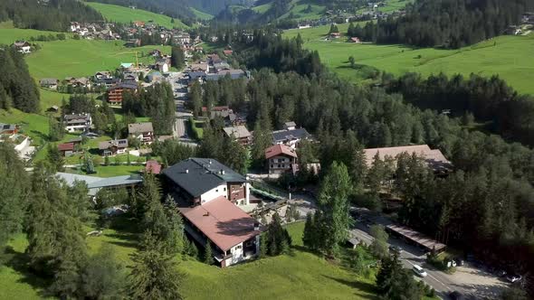 Town and mountain resort, Alta Badia, Italy