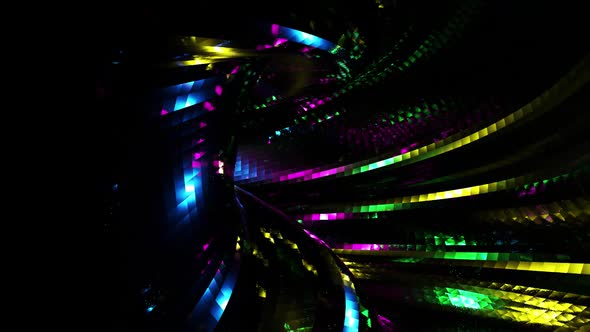 Colored Light Tunnel