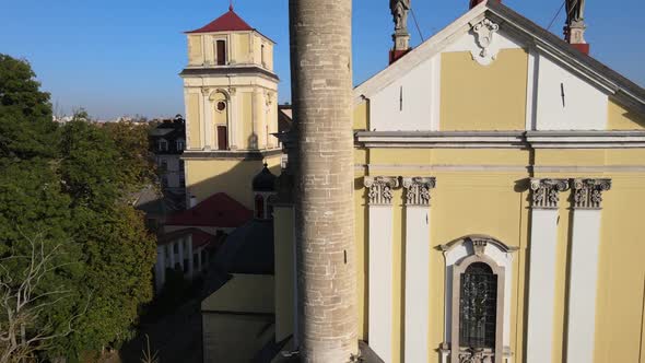 Kamianets Podolsky Church from a bird's eye view