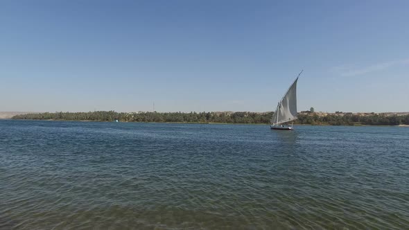 Felucca sailing down the Nile alt