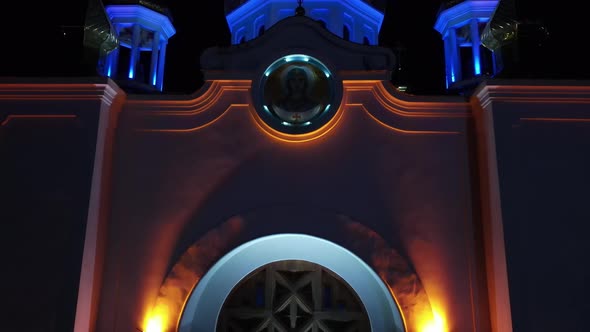 The Orthodox Church. Night Landscape