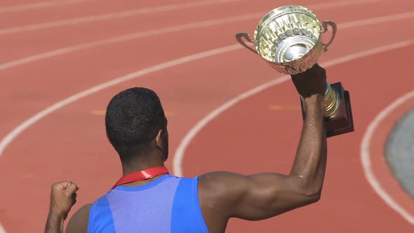 Athlete proves his strength and courage by winning golden cup, pride of nation alt