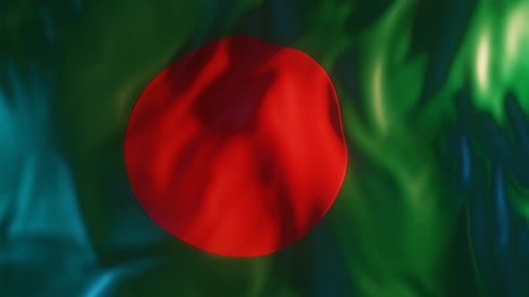 Bangladesh Flag with Edge Bump