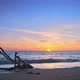 Оld Wood Trunk Snag in Water at Tropical Beach on Beautiful Sunset - VideoHive Item for Sale