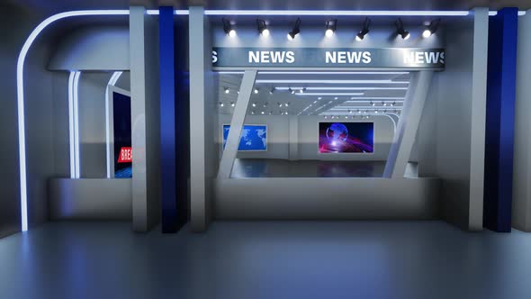 Virtual Studio Background Loop 4k alt