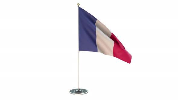 France  Office Small Flag Pole