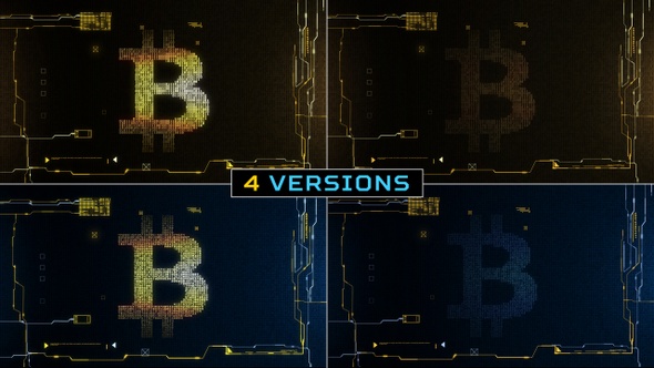 Bitcoin Cyber Backgrounds