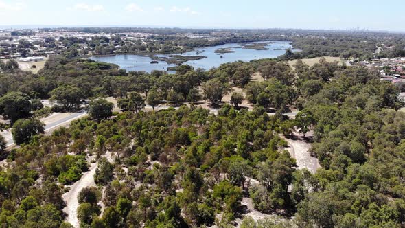 Aerial View of a Forest Area in Australia