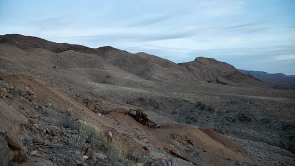 Noonday mine sunset - South Nopah Range - Tecopa, CA - Time lapse alt