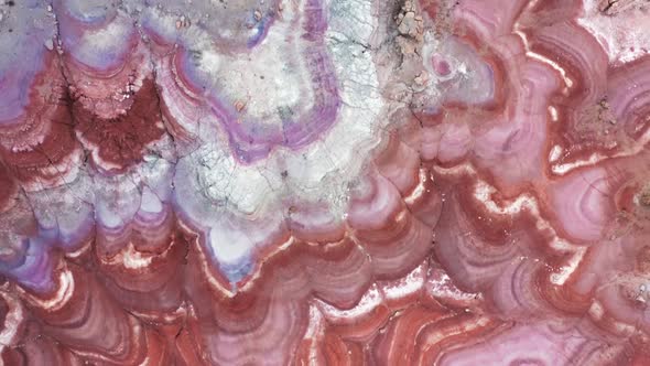 Red Desert Nature Background Orange and Pink Painted Sandstone Hills Wavy Shape alt