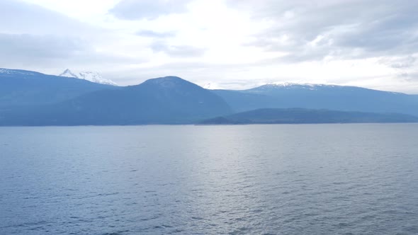 Beautiful British Columbia Lake with Mountain