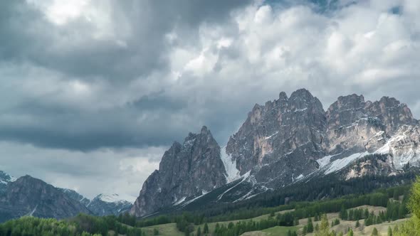 Clouds Move Over the Dolomites alt