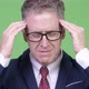 Studio Shot of Stressed Mature Businessman Having Headache - VideoHive Item for Sale
