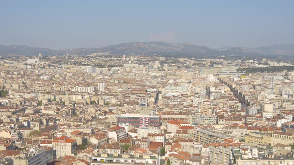Panoramic view of Marseille alt