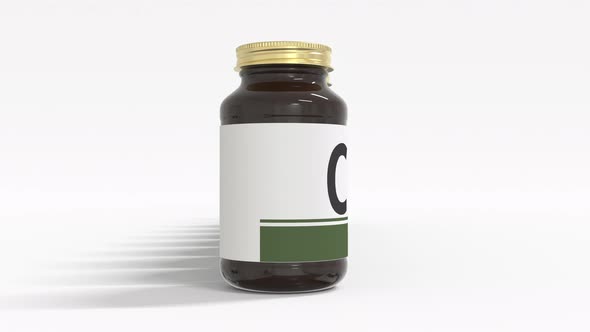 CAPSULES Text on Medical Bottles alt