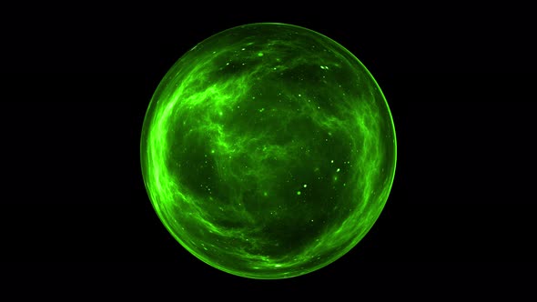 Green Sphere Alpha Loop 4K