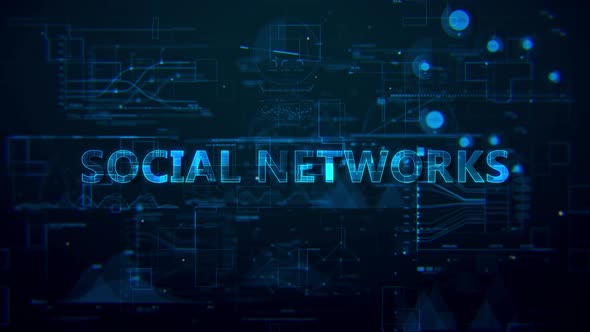 Social Networks Digital Data Text 4k 