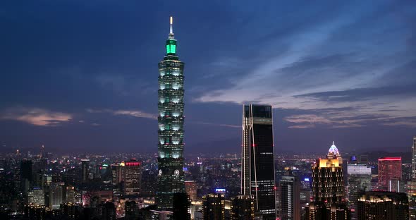 Taipei skyline at night alt