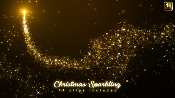 Christmas Sparkling Particles