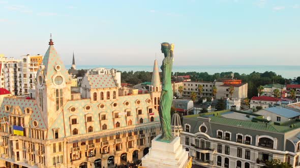 Medea Statue In Europe Square, Batumi
