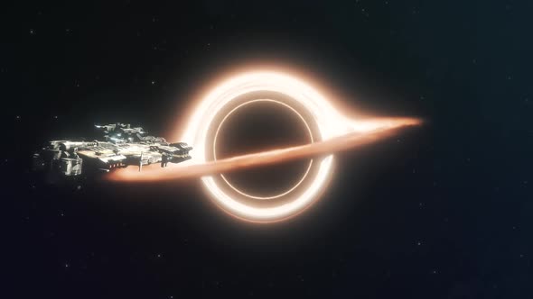 Spaceship Stuck in the Gravity Well of a Black Hole