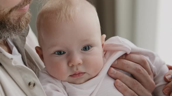 Closeup Baby Face Happy Child Kid Expression Little Girl Small Boy Toddler Infant Laughing Smiling alt