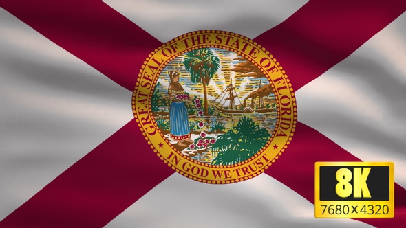 8K Florida State Flag Background alt