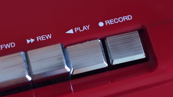 Record Button On Tape Recorder