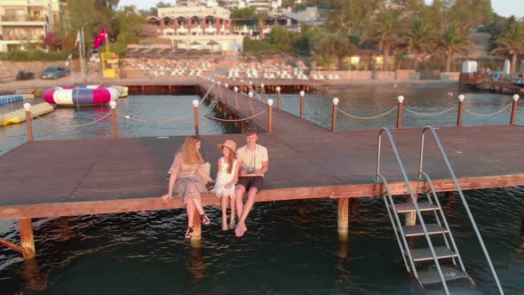 Family On The Sea Pier alt