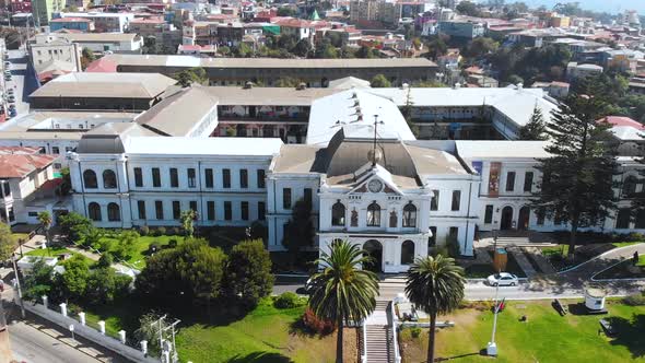 National Maritime Museum, Architecture (Valparaiso, Chile) aerial view