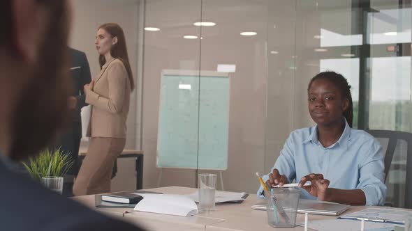 African Woman on Job Interview alt