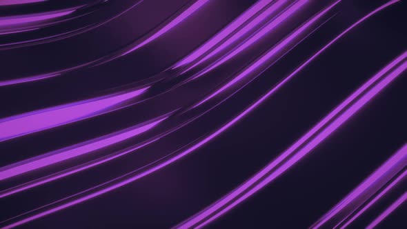 Purple Glow Wavy Lines