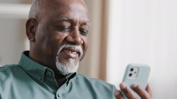 Mature Elderly Old African 60s Biracial Man Using Phone American Businessman Male Grandfather Free alt