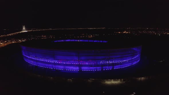 Sports Stadium at night