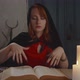 Portrait of Mysterious Sorceress with Magic Book - VideoHive Item for Sale