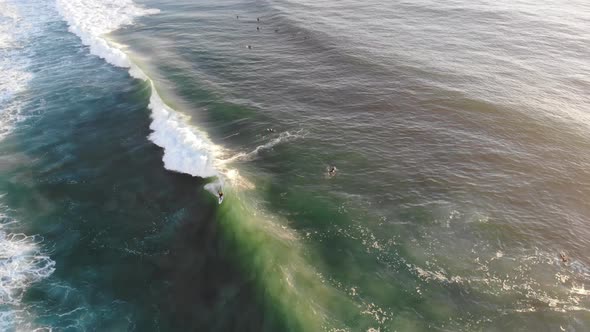 Surfer Shreds A Wave Aerial 4 K