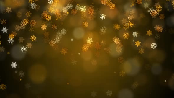 Snowflakes Bokeh Background Christmas Theme 4K Seamles Loopable animation alt