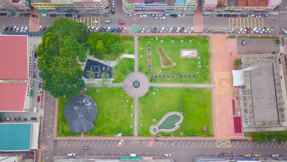 Garden Drone Shot