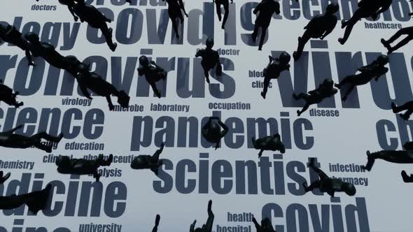 Pandemie Coronavirus and Crowd alt