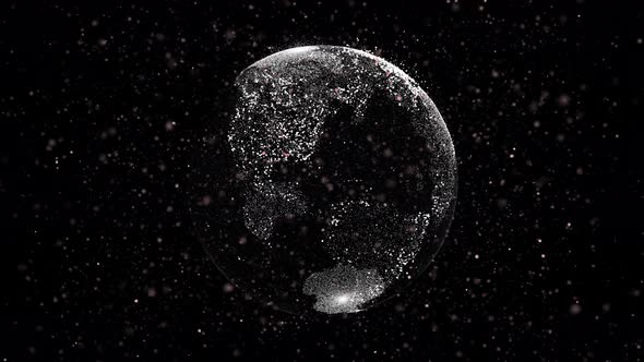 White Earth Particles Animation